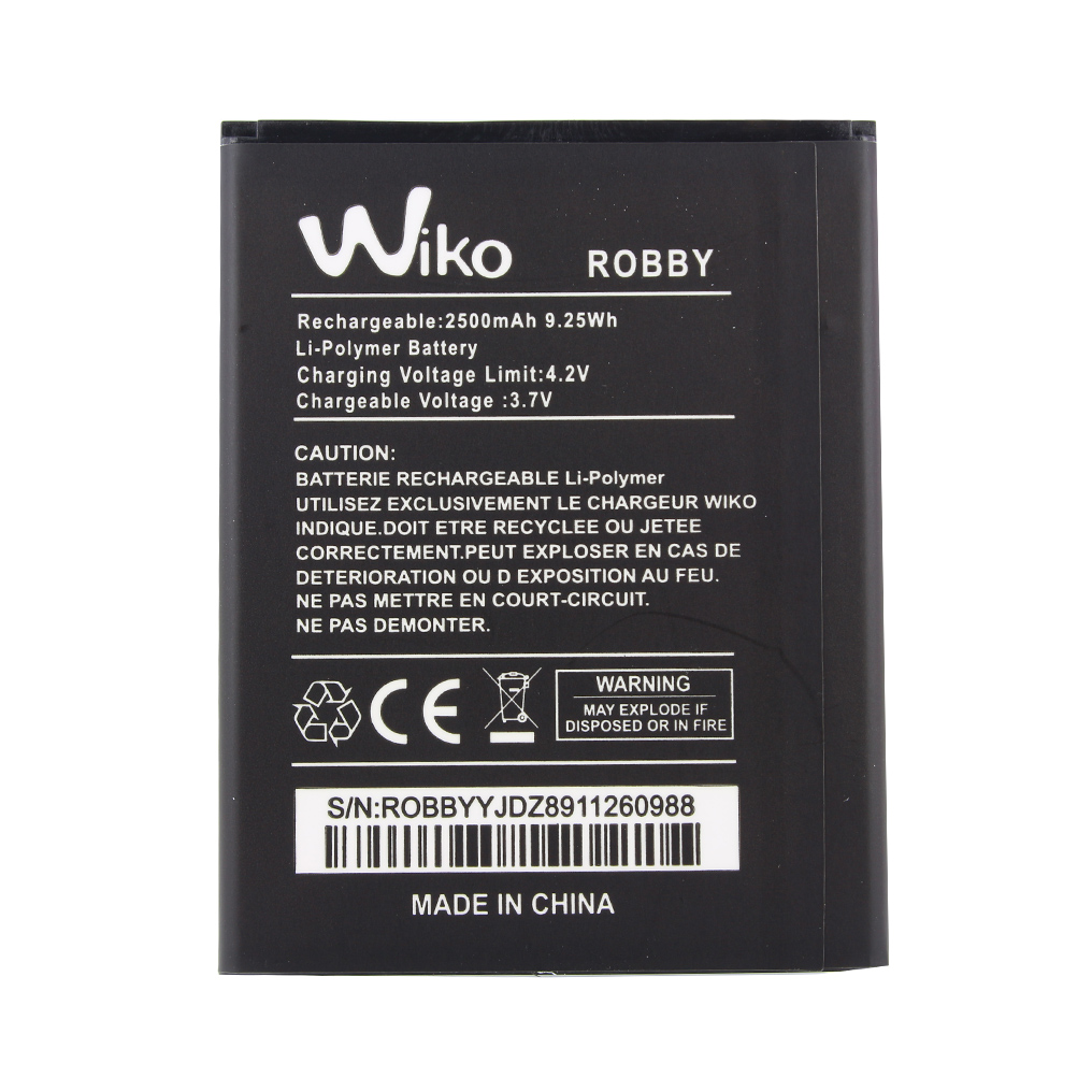 wiko liion battery robby 2500mah
