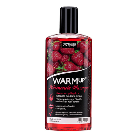 λάδι μασάζ : warmup φράουλα 150 ml