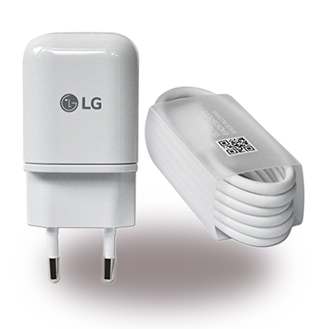 lg electronics mcsh05 / mcsh06 φορτιστής usb + καλώδιο δεδομένων usb τύπου c σε usb λευκό