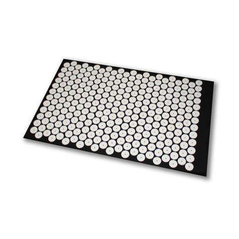 Shanti χαλί ακουπρεσέρ / στρώμα νυχιών (80 x 50 cm, μαύρο)