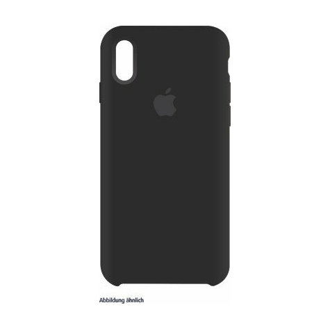 apple original θήκη σιλικόνης iphone xs max-μαύρη