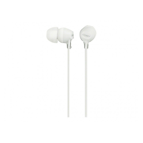 sony mdr-ex15lpw ακουστικά στο αυτί - λευκό