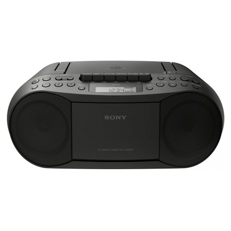 sony cfd-s70b boombox cd κασέτα ραδιόφωνο μαύρο