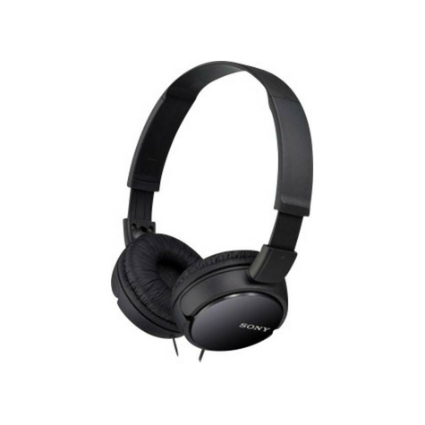sony mdr-zx110ap ακουστικά στο αυτί - λειτουργία ακουστικών αναδιπλούμενο μαύρο