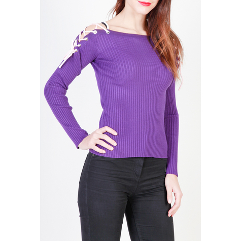 damen πουλόβερ pinko violett xs