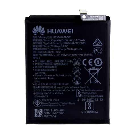 μπαταρία ιόντων λιθίου huawei hb386280ecw honor 9, p10 3200mah