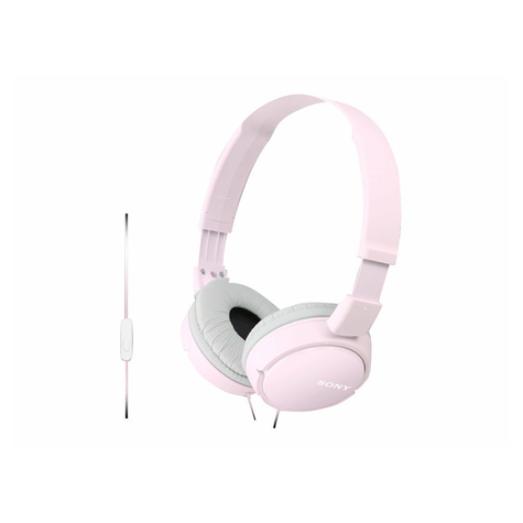 sony mdr-zx110p lifestyle ακουστικά entry-level, ροζ