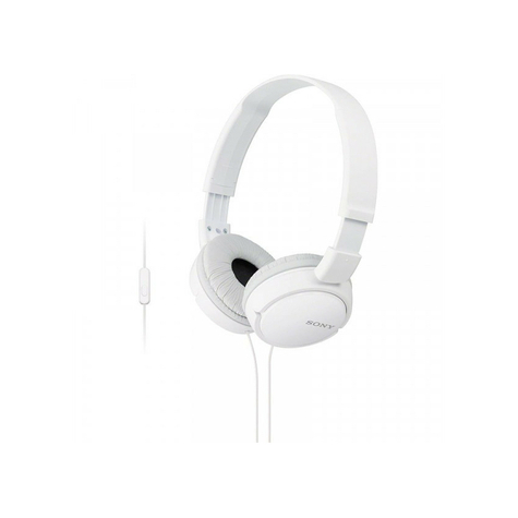 sony mdr-zx110apw ακουστικά εισόδου με λειτουργία σετ ακουστικών, λευκό