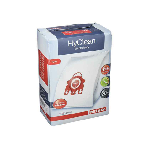 σακούλες σκόνης miele fjm hyclean 3d αποδοτικότητας