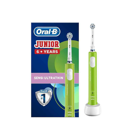 oral-b junior πράσινη ηλεκτρική οδοντόβουρτσα για παιδιά από 6 ετών πράσινη