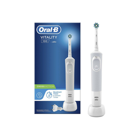 ηλεκτρική οδοντόβουρτσα oral-b vitality 100 crossaction λευκή