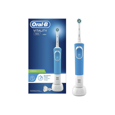 ηλεκτρική οδοντόβουρτσα oral-b vitality 100 crossaction μπλε