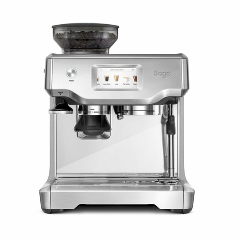 sage appliances ses880 μηχανή espresso the barista touch, ανοξείδωτο ατσάλι