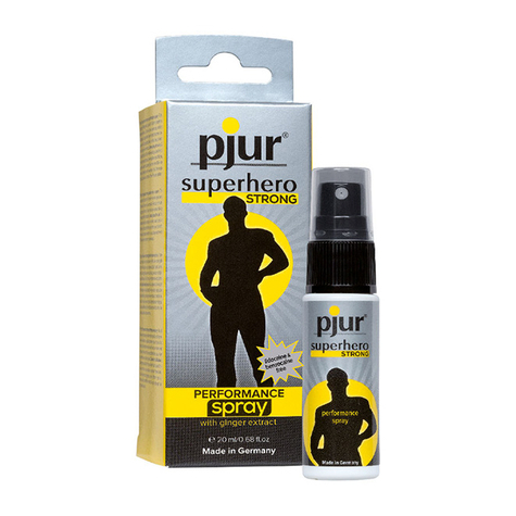 σπρέι & τζελ καθυστέρησης pjur superhero strong - 20 ml