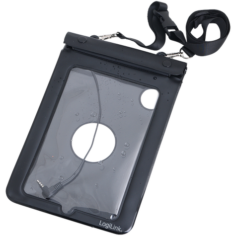 Αδιάβροχο κάλυμμα παραλίας τσάντα logilink για tablet 7 ιντσών 250 x 165 mm μαύρο
