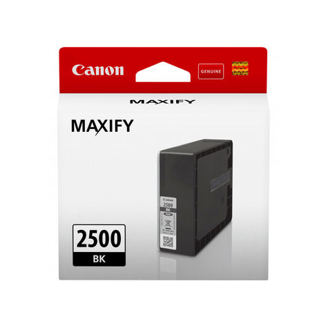 canon pgi-2500bk - αυθεντικό - μελάνι χρωστικής - μαύρο - canon - maxify mb5350 maxify mb5150 maxify mb5455 maxify mb5450 maxify mb5050 maxify mb5155 maxify ib4050... 29.1 ml