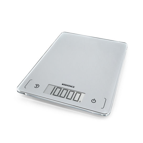 soehnle page comfort 300 slim - ηλεκτρονική ζυγαριά κουζίνας - 10 kg - 1 g - ασημί - πάγκο (τοποθέτηση) - τετράγωνο