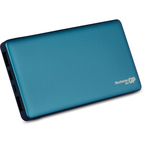 gp battery portable powerbank mp10ma - μπλε - universal - ορθογώνιο - ce - πολυμερές λιθίου (lipo) - 10000 mah