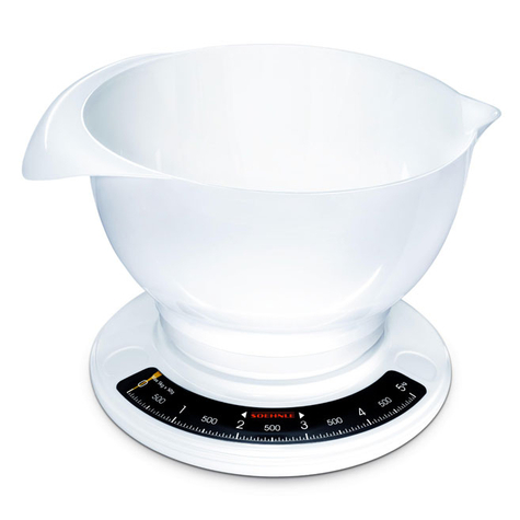 soehnle culina pro - μηχανική ζυγαριά κουζίνας - 5 kg - 50 g - λευκό - πλαστικό