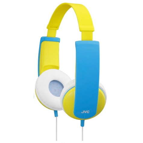 jvc ha-kd5-y - ακουστικά - στήριγμα κεφαλής - κίτρινο - ενσύρματο - 0,8 m - περιτύλιγμα αυτιών