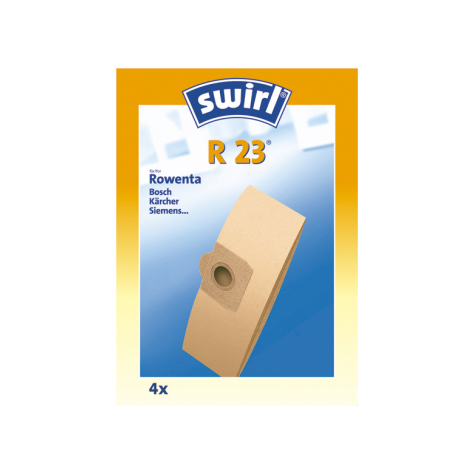 swirl dust bag r23 - σακούλα σκόνης - καφέ - χαρτί - bosch - karcher - siemens - 4 τεμάχια