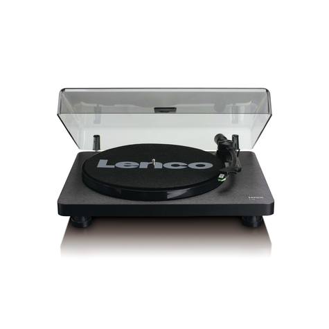 stl lenco l-30 black - πικάπ ήχου με ιμάντα - μαύρο - mdf - 33.45 rpm - 30 cm