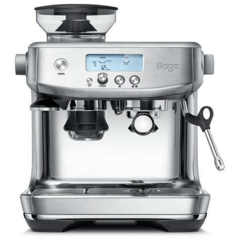 sage the barista pro - μηχανή espresso - 1,98 l - κόκκοι καφέ - ενσωματωμένος μύλος - 1680 w - ανοξείδωτο ατσάλι