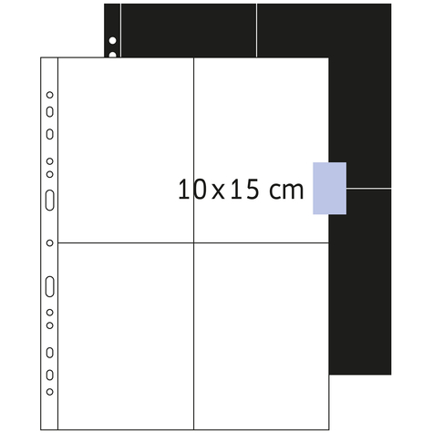 herma fotophan photo envelopes 10x15 cm high white 250 φάκελοι - 100 x 150 mm - διαφανείς - λευκοί - πολυπροπυλένιο (pp) - πορτραίτο - 230 mm - 150 mm
