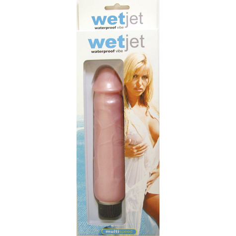 wet jet αδιάβροχος δονητής ροζ 18cm