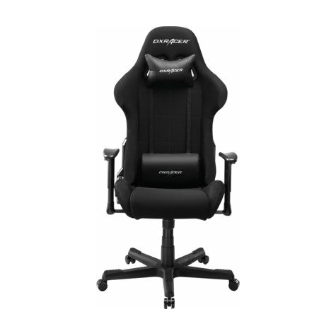 καρέκλα gaming dxracer, σειρά f, formula, υφασμάτινο πλέγμα, μαύρο