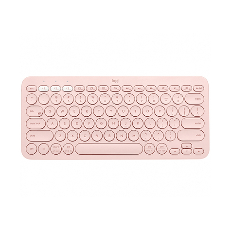 πληκτρολόγιο logitech k380 bluetooth πολλαπλών συσκευών, ροζ