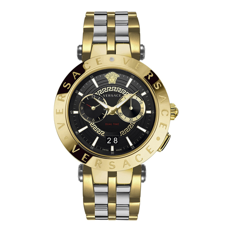 versace vebv00519 v-race ανδρικό ρολόι dualtimer