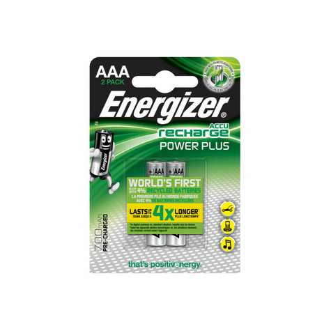 energizer επαναφόρτιση aaa hr03 micro 700mah 2pcs. e300626500