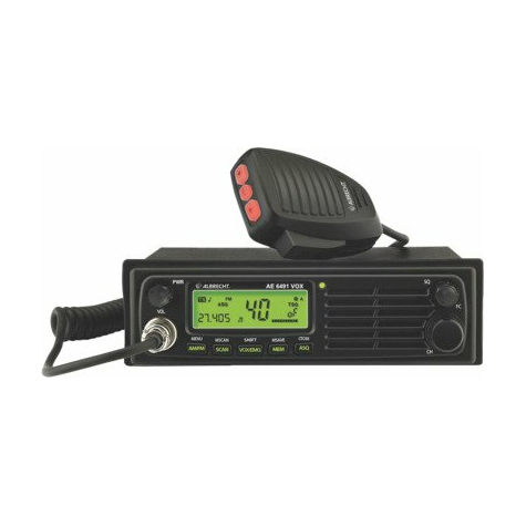 albrecht ae 6491 vox cb radio με λειτουργία handsfree 12/24v