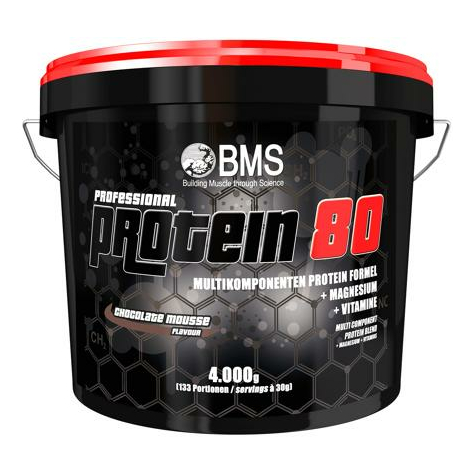 bms professional protein 80, 4000 g κουβάς