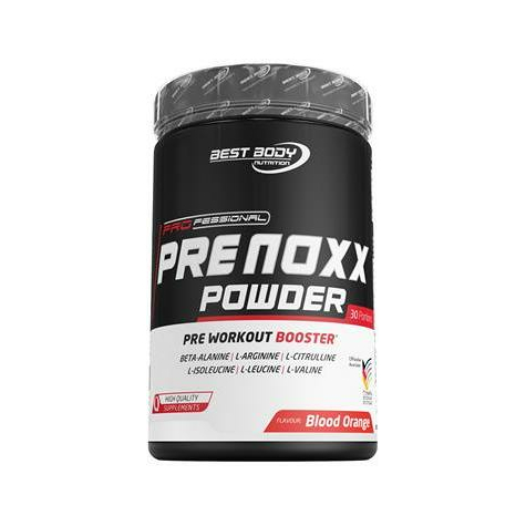 best body nutrition professional pre noxx pre workout booster, δόση 600 g, πορτοκάλι αίματος