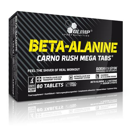 olimp beta-alanine carno rush mega tabs, 80 δισκία