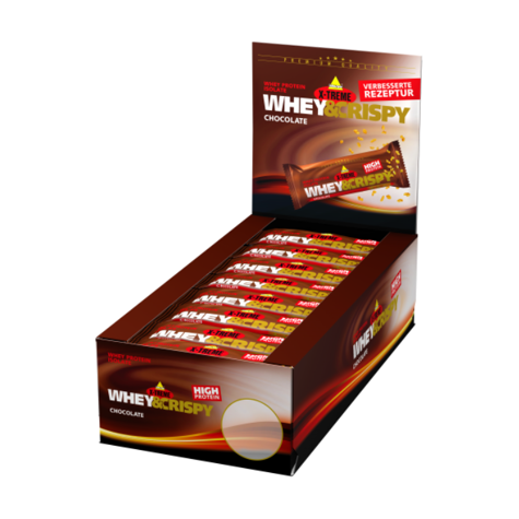 inkospor x-treme whey & crispy, 24 x 50 g bar