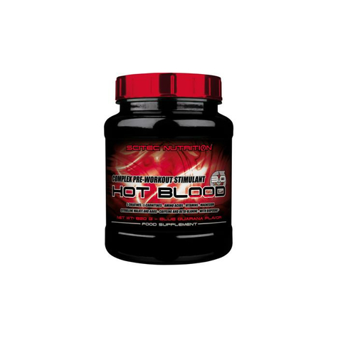 scitec nutrition hot blood 3.0, δόση 820 g