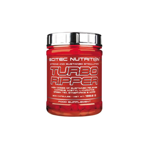 scitec nutrition turbo ripper, 200 κάψουλες can