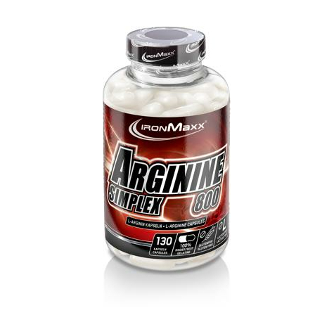 ironmaxx arginine simplex 800, 130 κάψουλες δόση