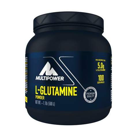 multipower l-γλουταμίνη σε σκόνη, 500 g κονσέρβα