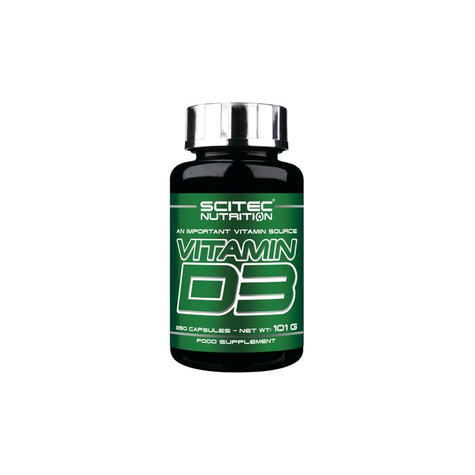 scitec nutrition vitamin d3, 250 κάψουλες δόση