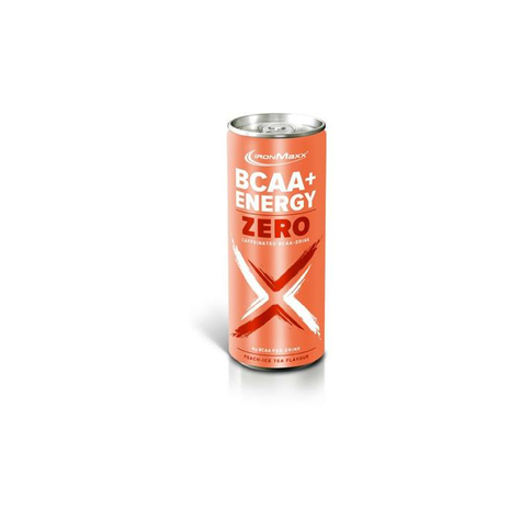 ironmaxx bcaa + ενεργειακό ποτό zero, 24 x 330 ml κουτί (κατάθεση)