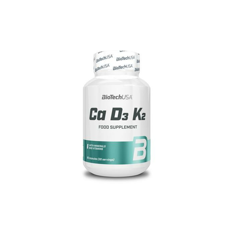 biotech usa ca-d3-k2 κάψουλες, 90 κάψουλες δόση