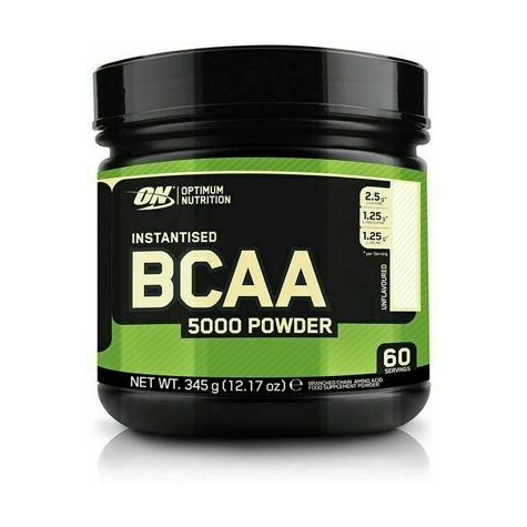 optimum nutrition instantized bcaa 5000 σκόνη, δόση 345 g, χωρίς άρωμα