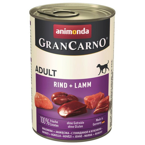 animonda σκύλος grancarno,carno ενηλίκων βοδινό αρνί 400g d
