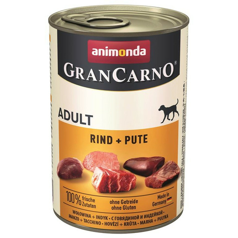 animonda σκύλος grancarno,carno ενήλικος βοδινό κρέας γαλοπούλα 400gd