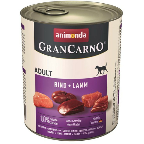 animonda σκύλος grancarno,carno ενηλίκων βοδινό αρνί 800g d