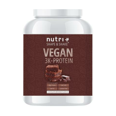 nutri+ vegan 3k πρωτεΐνη σε σκόνη, 1000 g κονσέρβα